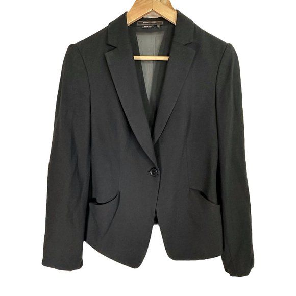 BCBG Max Azria Sheer Back Knotted Blazer Black Women's Small LFX4C374 - Picture 10 of 15